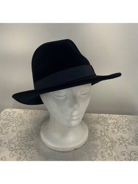 Bailey Of Hollywood Small Curtis LiteFelt Water-Repellent Fedora Hat Navy